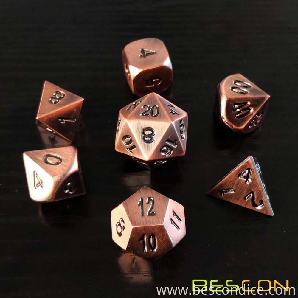 Heavy Duty Old Bronze Solid Metal Dice Set 1 Heavy Duty Old Bronze Solid Metal Dice Set 1